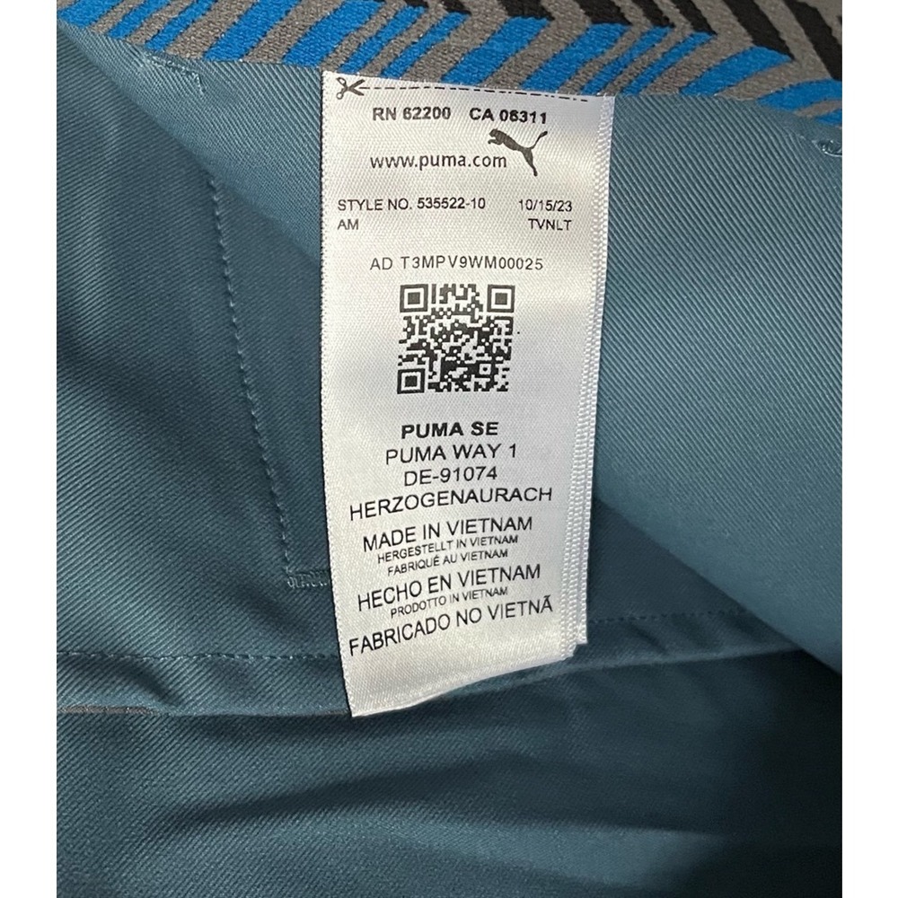 Puma Dealer Flat Front Performance Golf Shorts Mens 33 Blue 10 Inch Inseam NWT - Picture 11 of 16